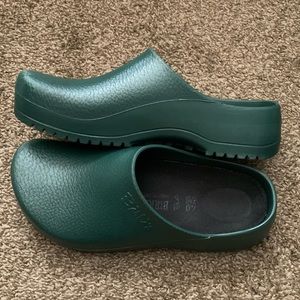 Birkenstock Super Birki’s Clogs Green Size W9 M7